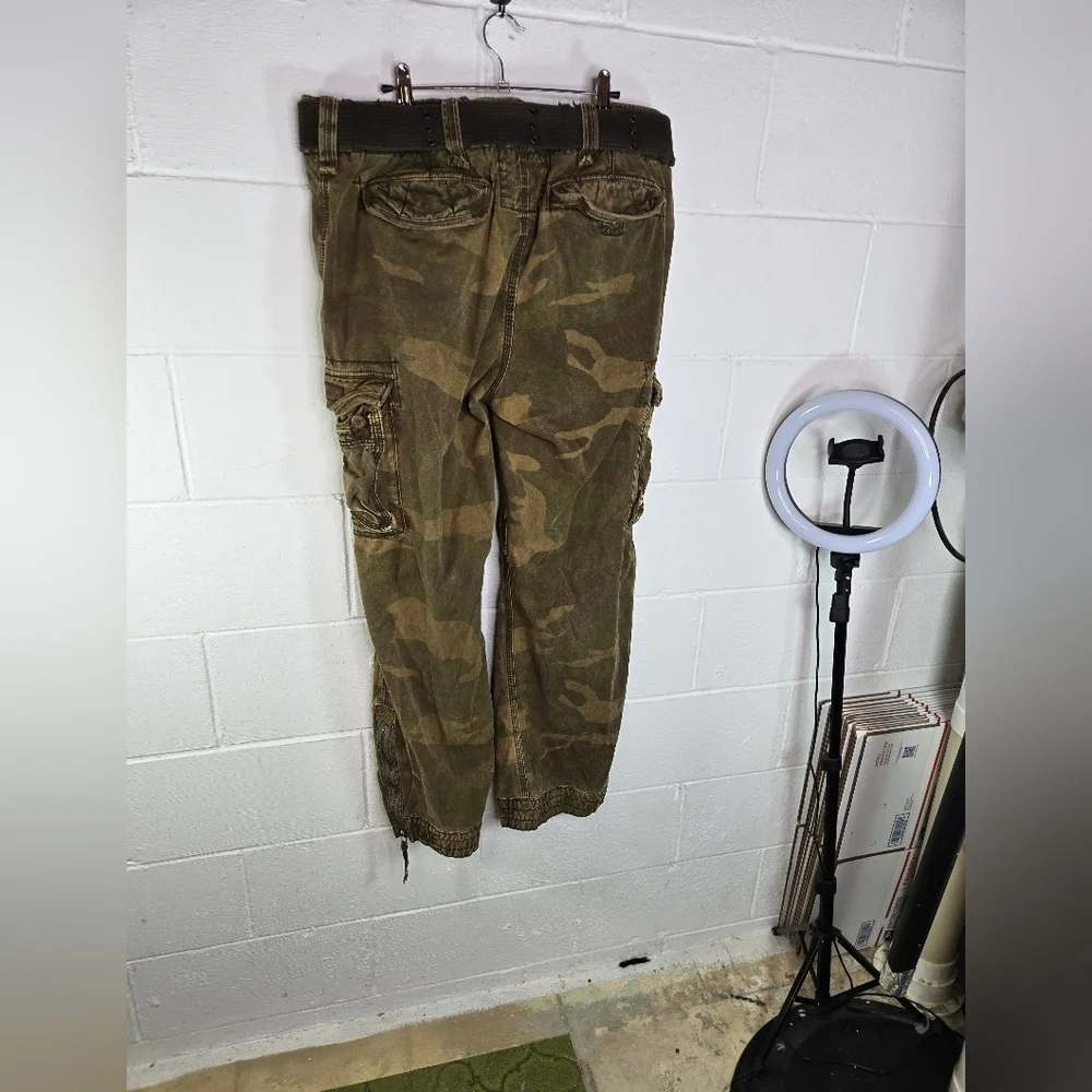 Vtg y2k Ruehl no 925 camo cargo pants  heavy duty